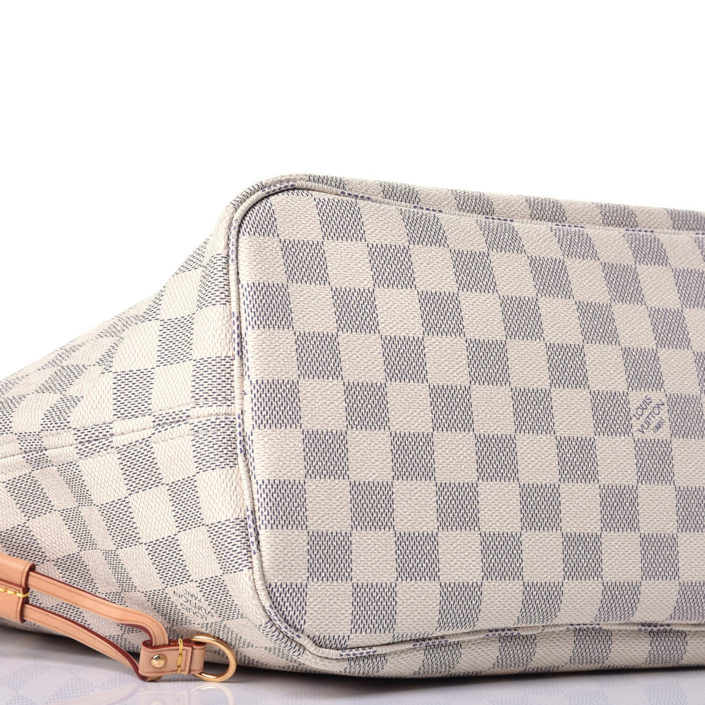 Damier Azur Neo Neverfull MM Rose Ballerine