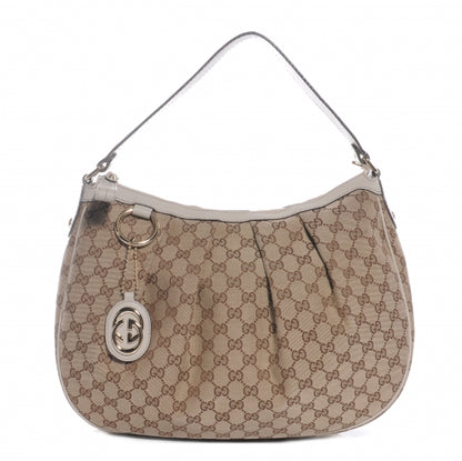 Gucci Monogram Medium Sukey Hobo Off White 1 of 7