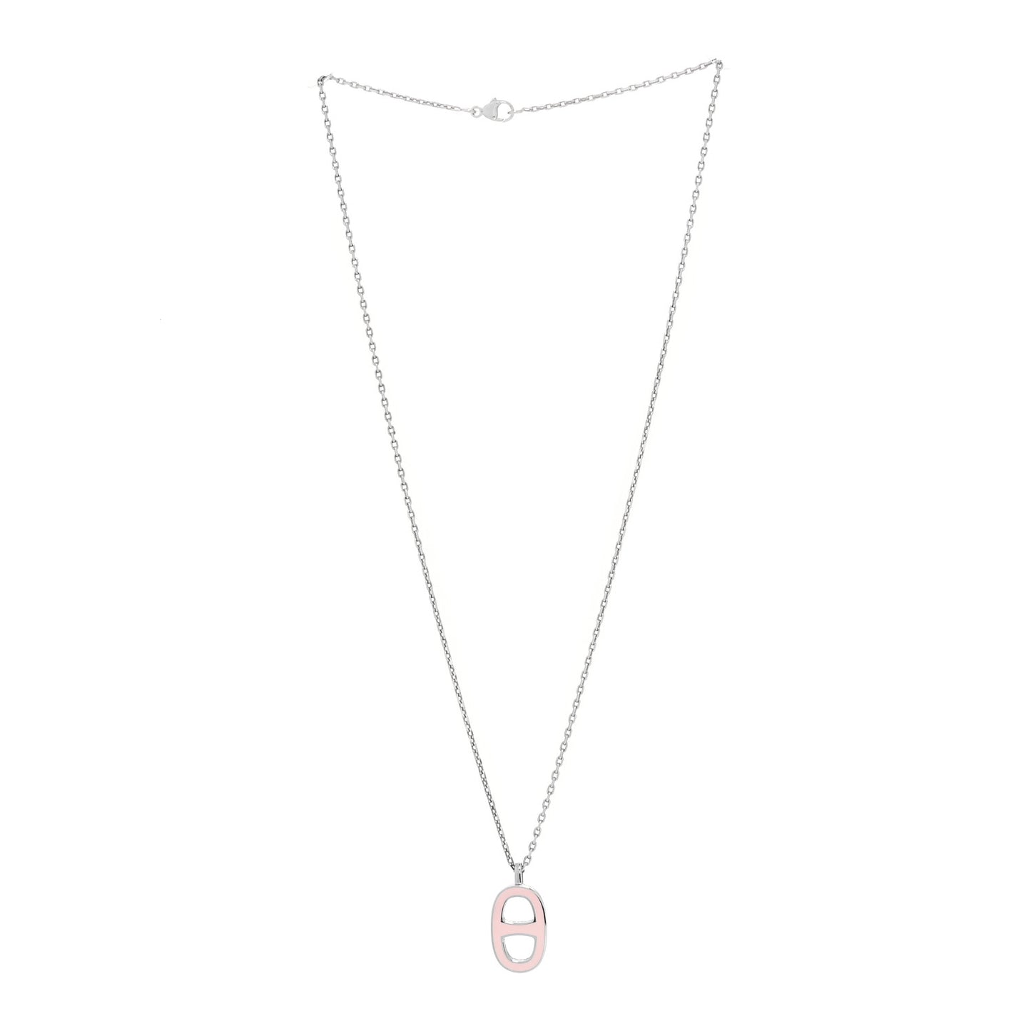 Laquered Iliade Pendant Necklace Pink