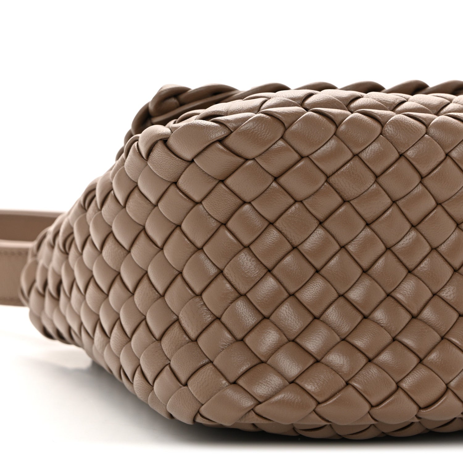Bottega Veneta Nappa Intreccio Mini Cobble Shoulder Bag Taupe Grey 9 of 12