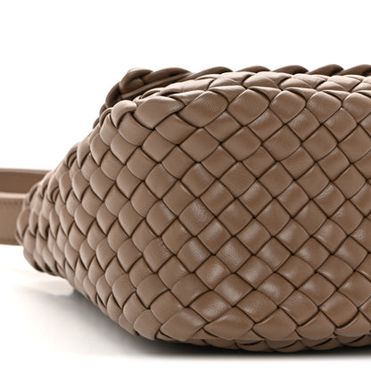 Bottega Veneta Nappa Intreccio Mini Cobble Shoulder Bag Taupe Grey 9 of 12