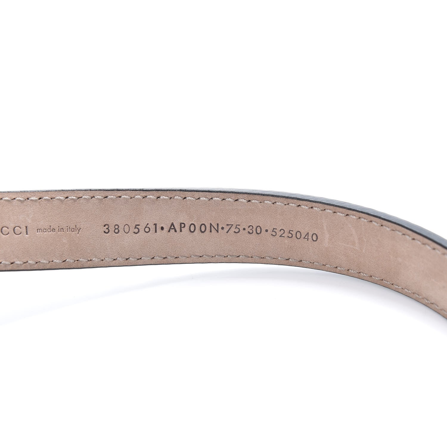 Gucci Calfskin Skinny Studded Belt 75 30 Black 4 of 6
