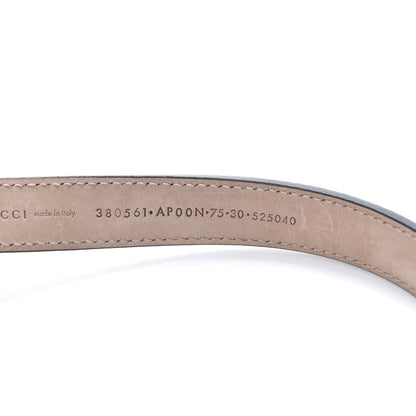 Gucci Calfskin Skinny Studded Belt 75 30 Black 4 of 6