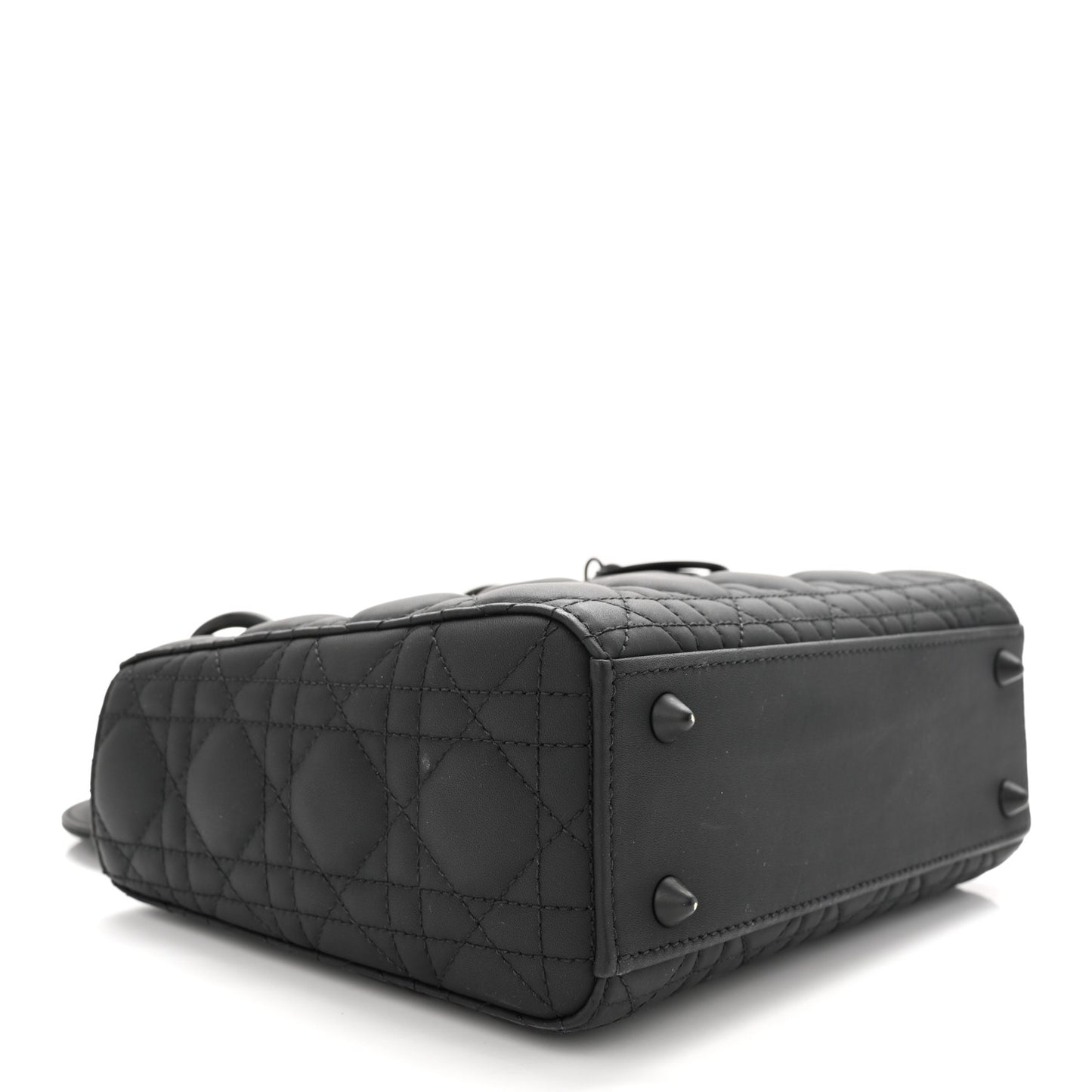 Ultra Matte Calfskin Cannage Small My ABCDior Lady Dior Black