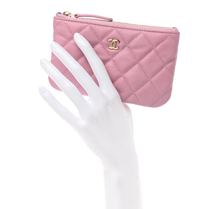 Chanel Caviar Quilted Small Cosmetic Case Light Pink 2 of 8