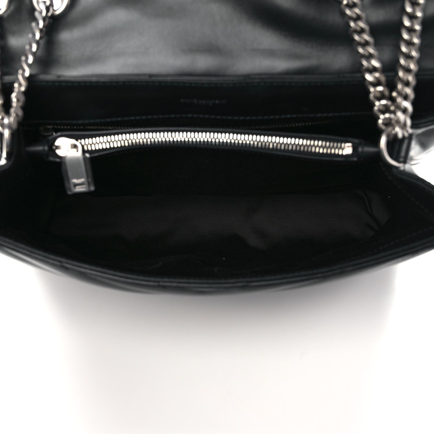 Saint Laurent Calfskin Y Quilted Monogram Medium Loulou Chain Satchel Black 5 of 10