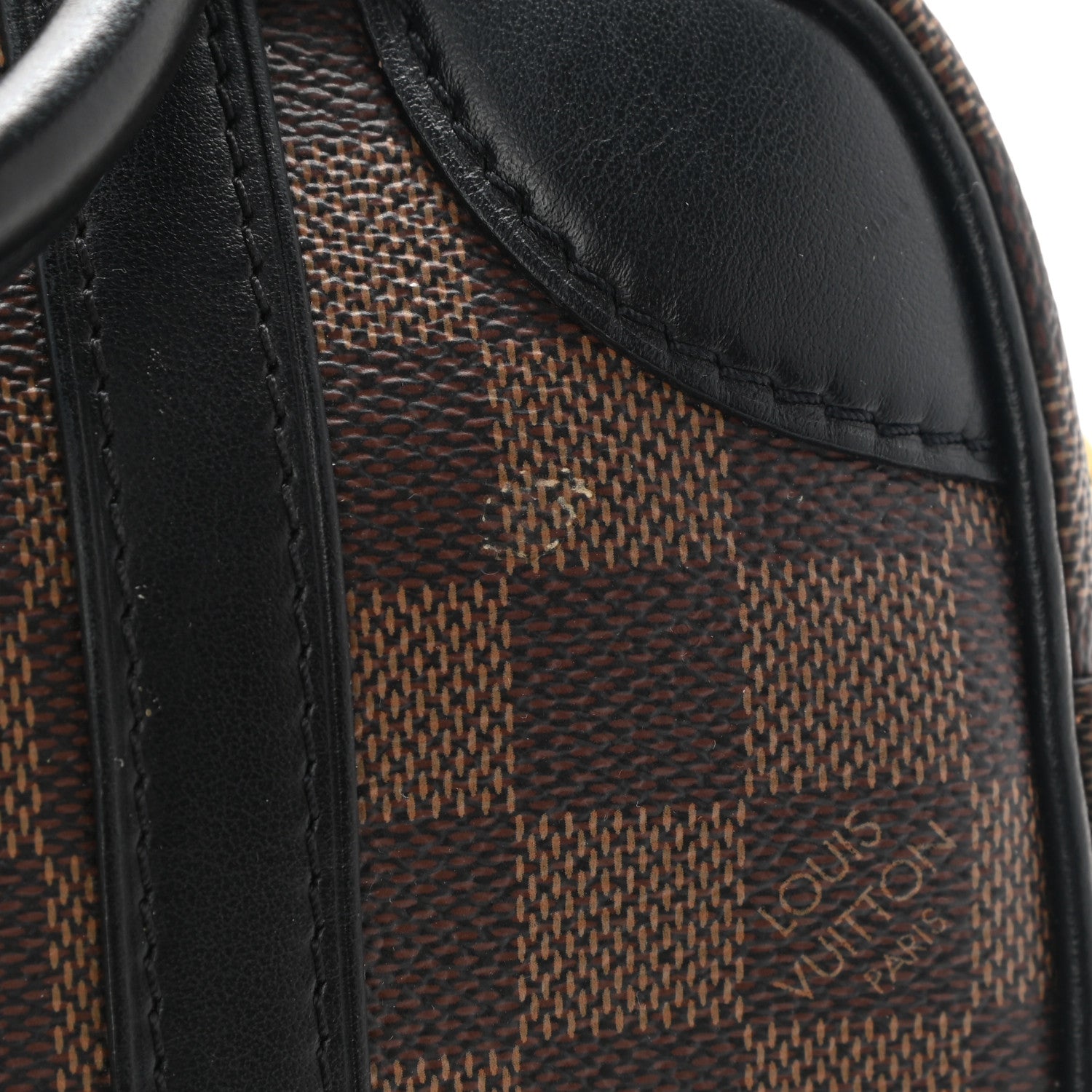 Louis Vuitton Damier Ebene Valisette Souple BB Black 9 of 10