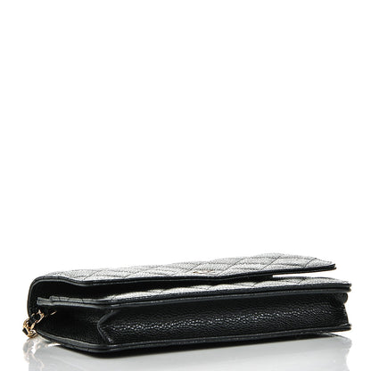 Chanel Caviar Quilted Wallet On Chain WOC Black 4 of 7
