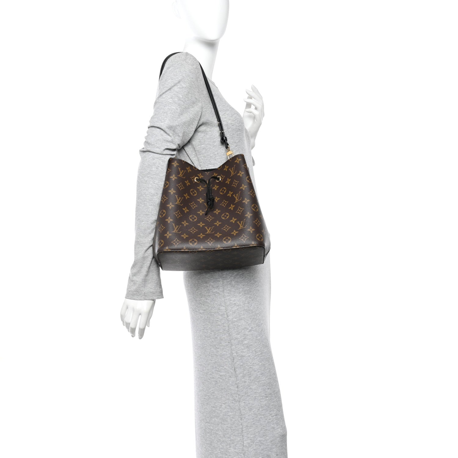 Louis Vuitton Monogram Neonoe MM Black 2 of 9