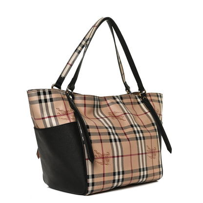 Burberry Haymarket Check Small Canterbury Tote Chocolate 3 of 18