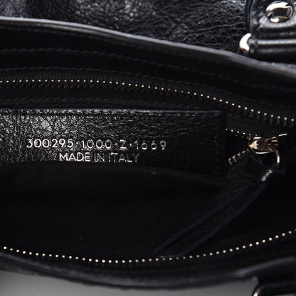 Balenciaga Agneau Classic Silver Hardware Mini City Black 7 of 9