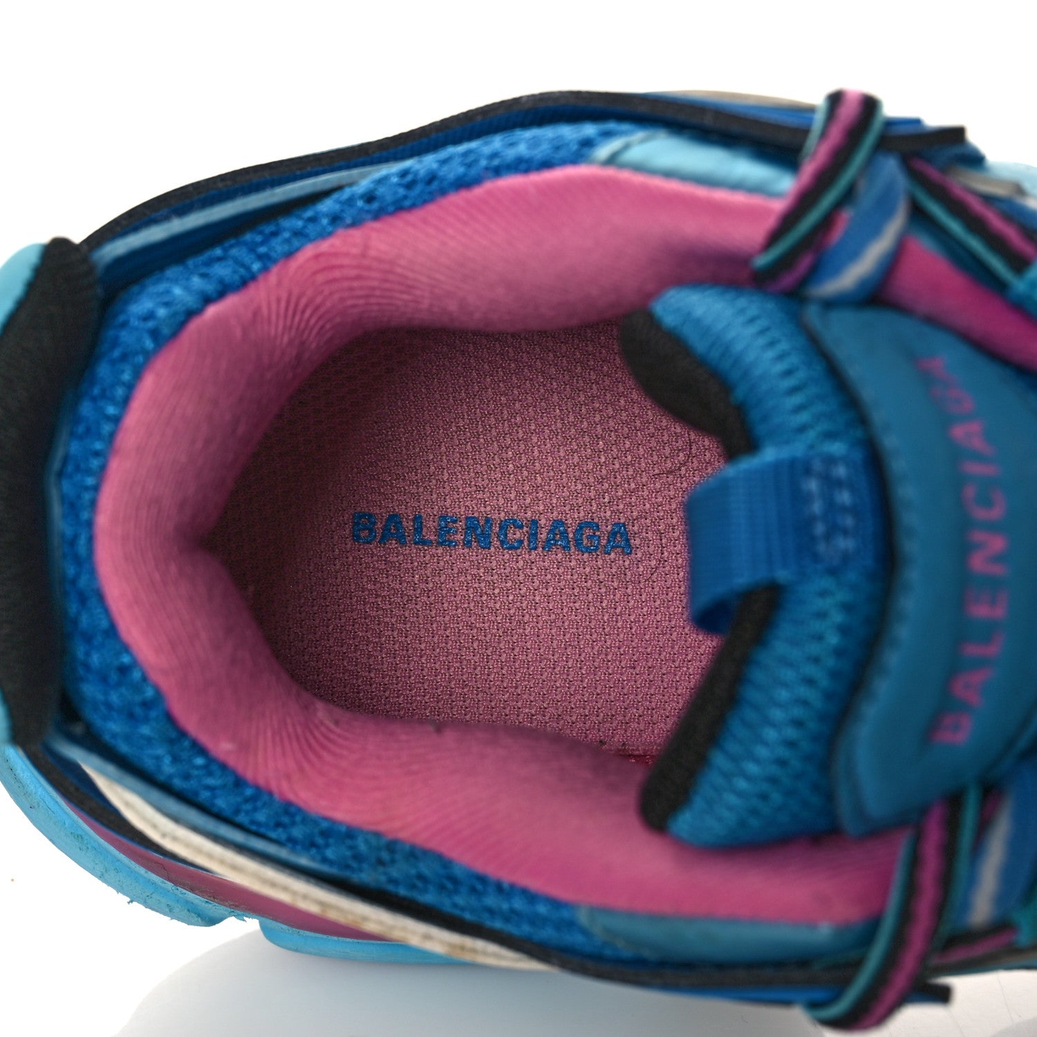 Balenciaga Mesh Nylon Womens Track Sneakers 36 Blue Black 6 of 14