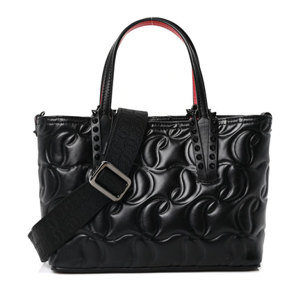 Christian Louboutin Nappa Embossed Mini East West Cabata Tote Black 1 of 9