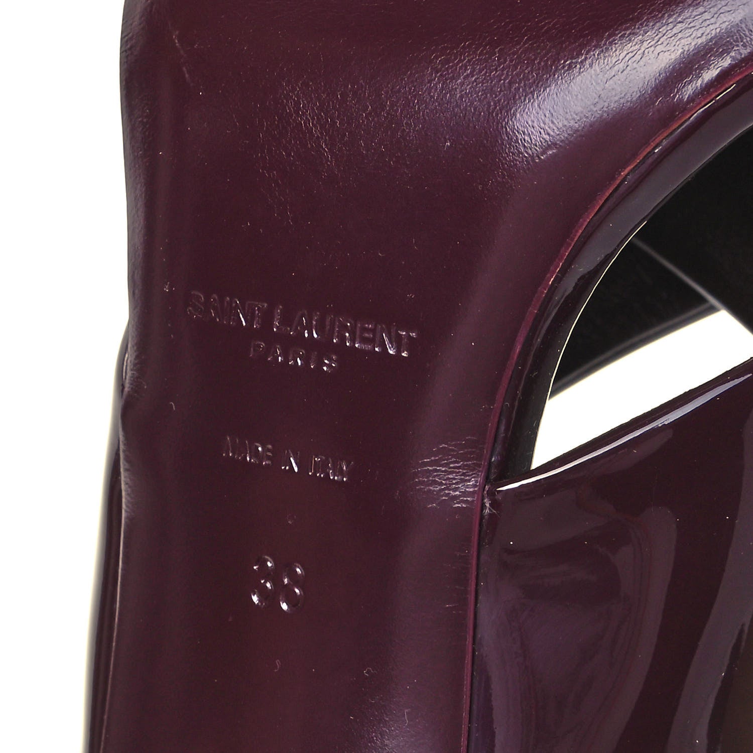 Saint Laurent Patent LouLou Mules 38 Barolo 6 of 7