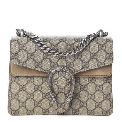 Gucci GG Supreme Monogram Mini Dionysus Shoulder Bag Taupe 1 of 10