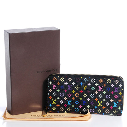 Louis Vuitton Monogram Multicolor Zippy Wallet Black Grenade 4 of 7