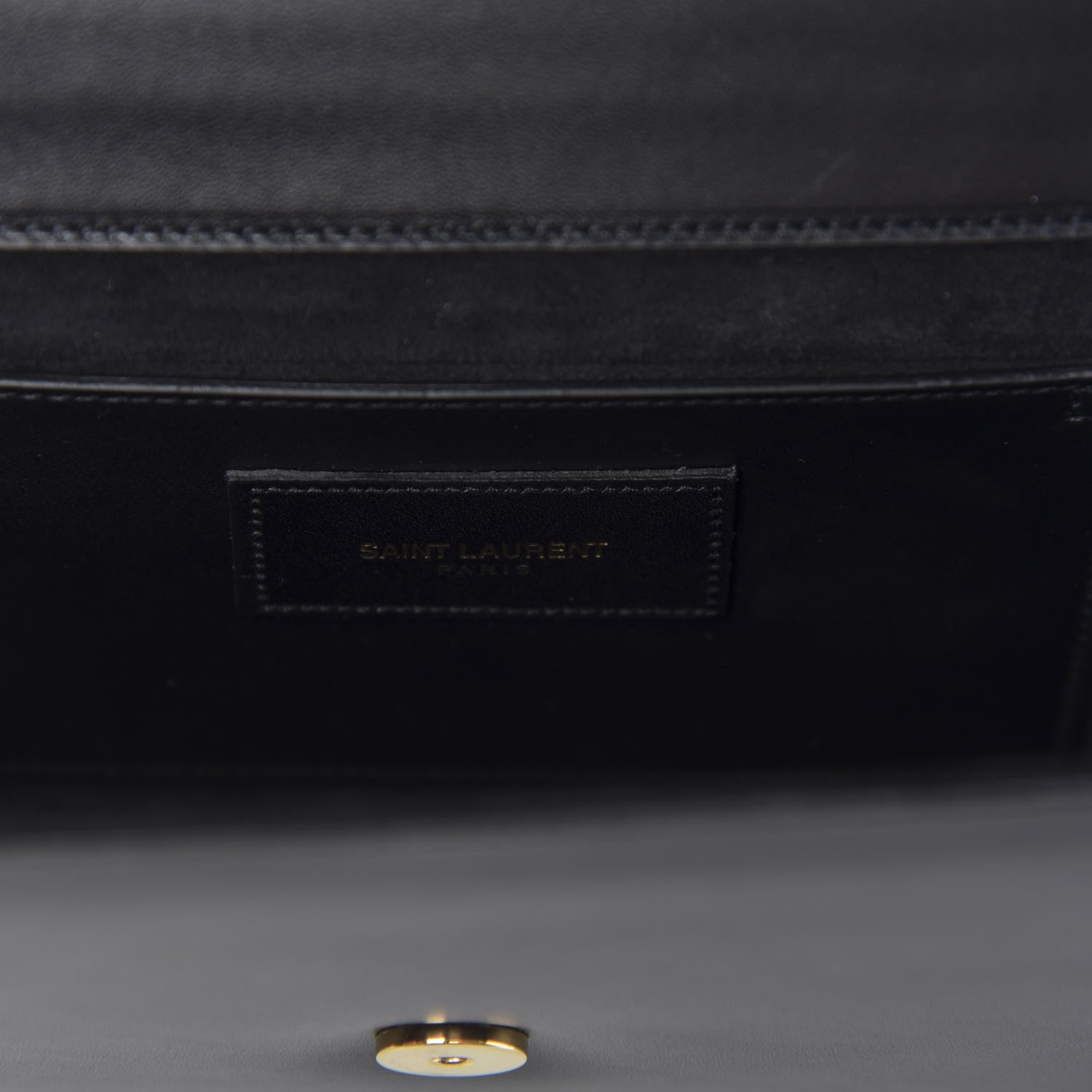 Saint Laurent Calfskin Classic Monogram Tassel Clutch Black 7 of 10