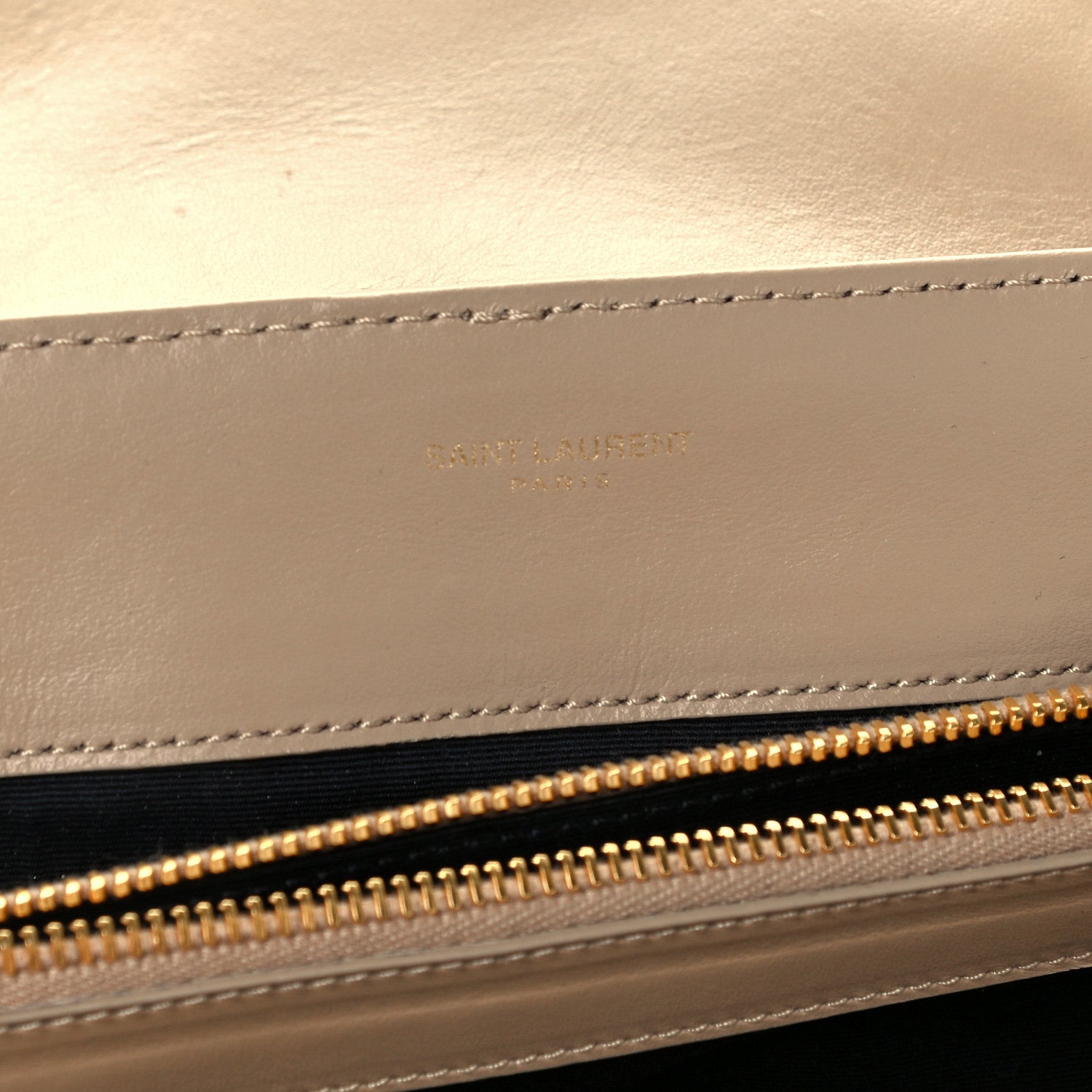 Saint Laurent Calfskin Y Quilted Monogram Medium Loulou Chain Satchel Light Natural 5 of 10