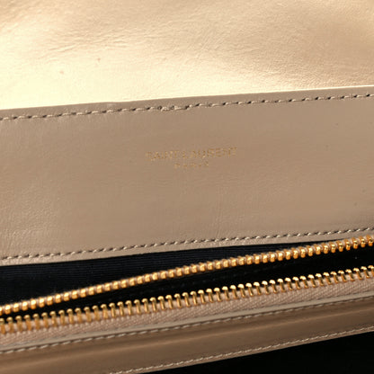 Saint Laurent Calfskin Y Quilted Monogram Medium Loulou Chain Satchel Light Natural 5 of 10