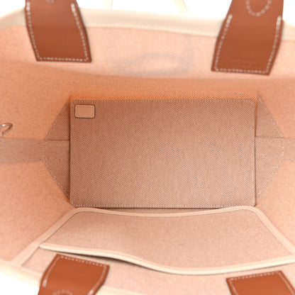 Hermes Military Toile Canvas Swift Steeple 25 Bag Gold 5 of 11