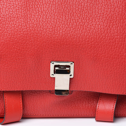 Proenza Schouler Pebbled Calfskin PS Courier Backpack Red 8 of 8