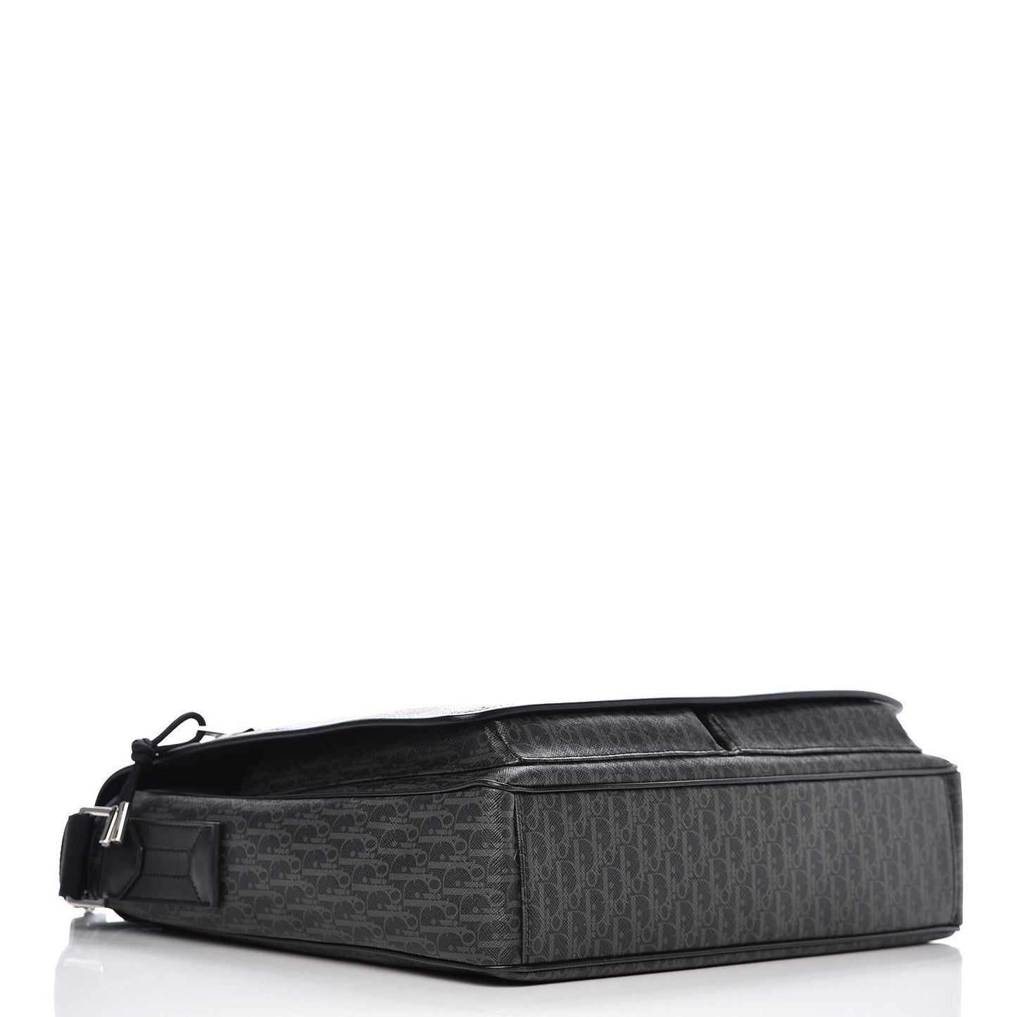 HOMME Monogram Coated Canvas Messenger Grise
