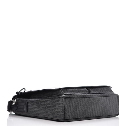 Christian Dior HOMME Monogram Coated Canvas Messenger Grise 4 of 9
