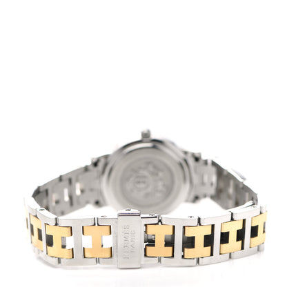 Hermes Stainless Steel 24mm Clipper Quartz Watch Gold 5 of 8