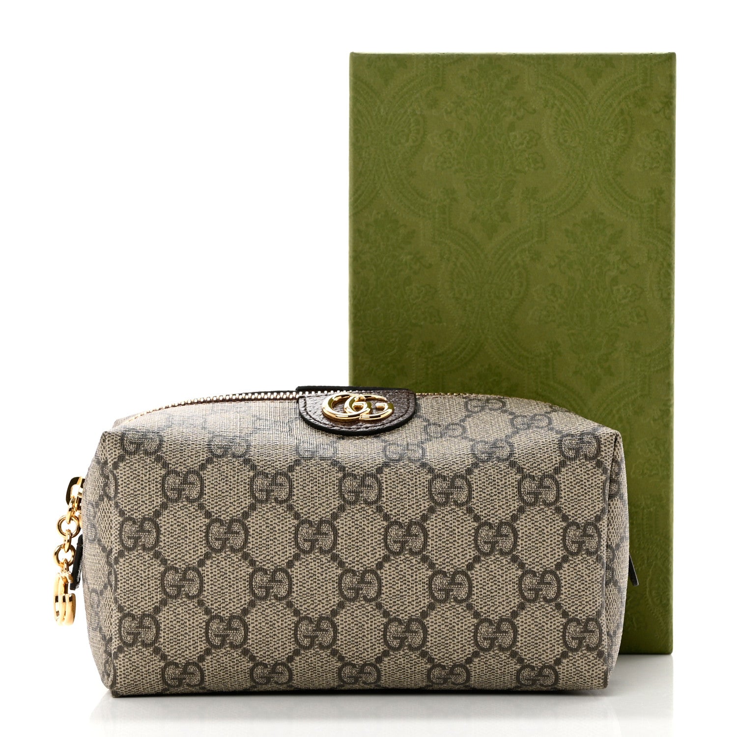 Gucci Soft GG Supreme Monogram Calfskin Medium Ophidia Cosmetic Case Beige Ebony New Acero 8 of 8