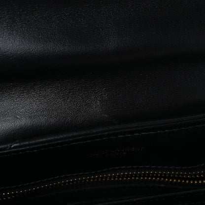 Saint Laurent Calfskin Y Quilted Monogram Toy Loulou Crossbody Bag Black 11 of 18
