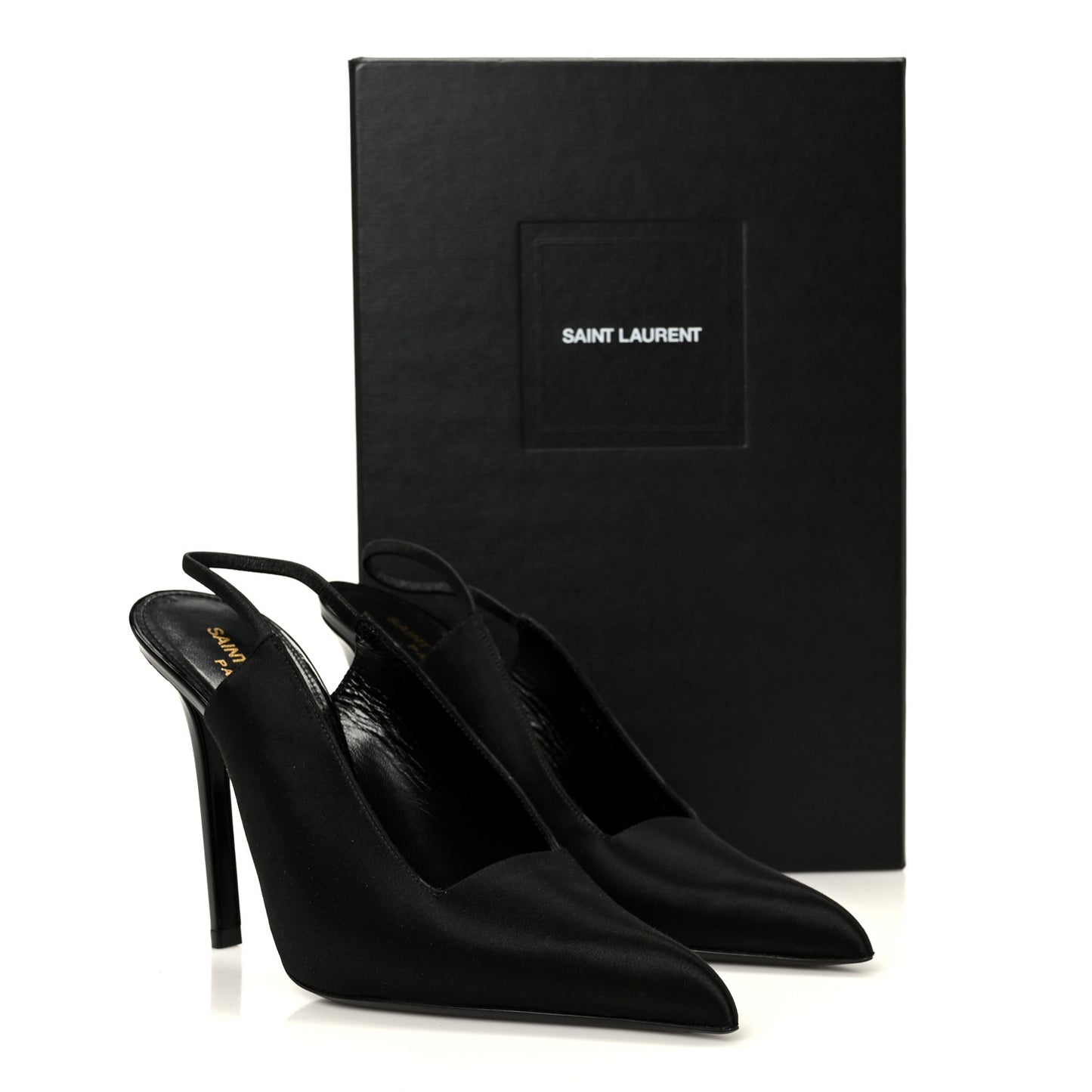 Raso Regale Raven 110 Slingback Pumps 37 Black