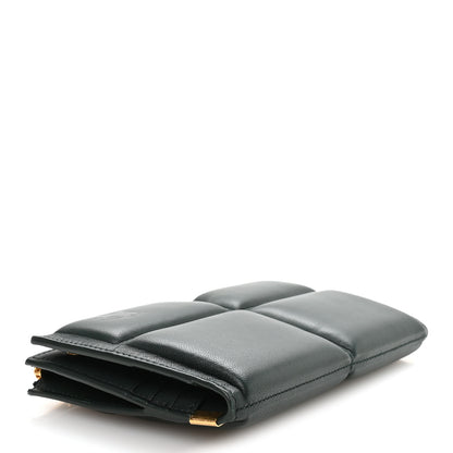 Burberry Calfskin B Cut Large Bi-Fold Puffy Wallet Vine 4 of 8