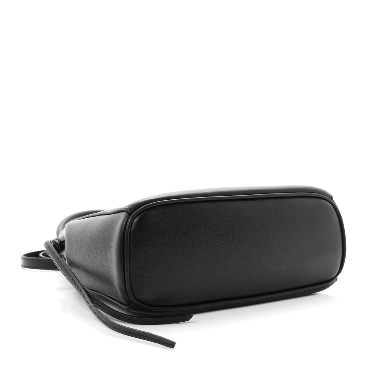 Prada Calfskin Mini Carry Shoulder Bag Black 4 of 11