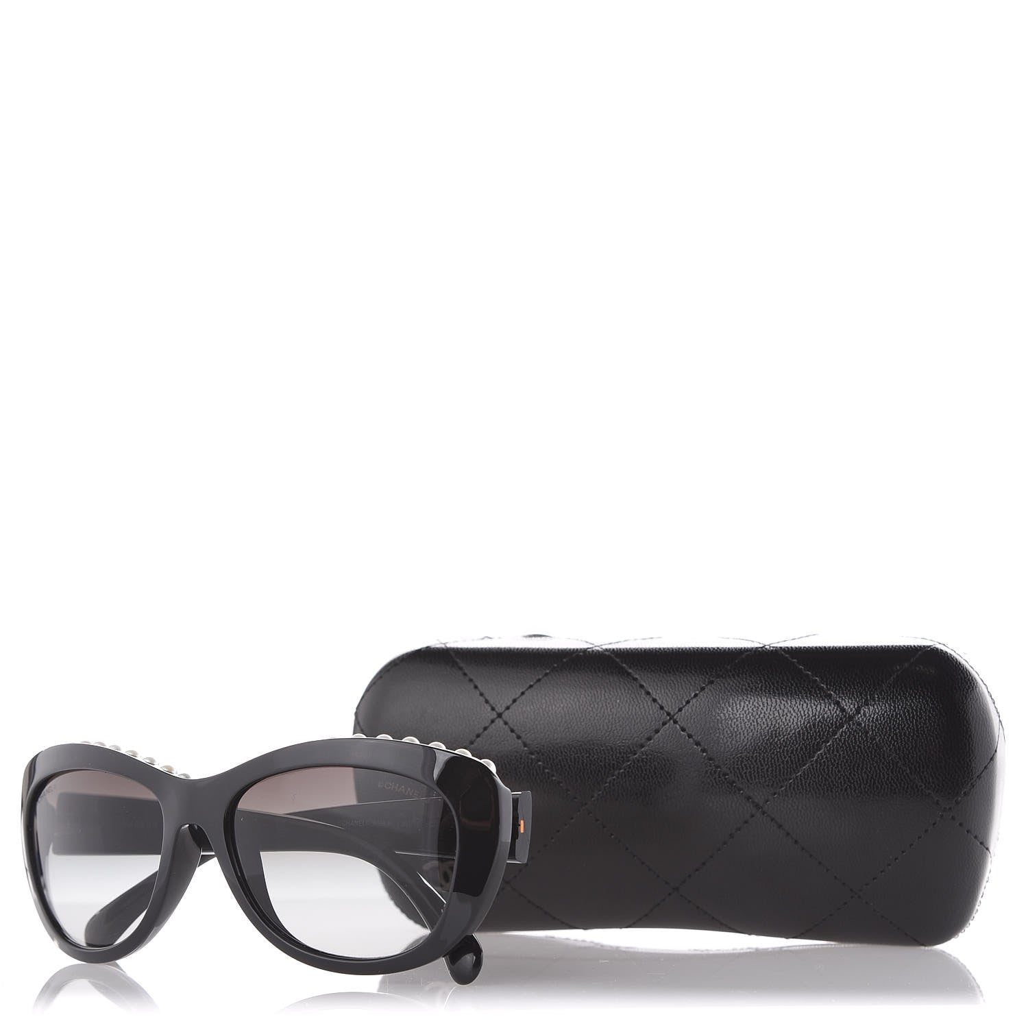 Chanel Freshwater Cultured Pearl Butterfly Sunglasses 6038-H Black 7 of 7