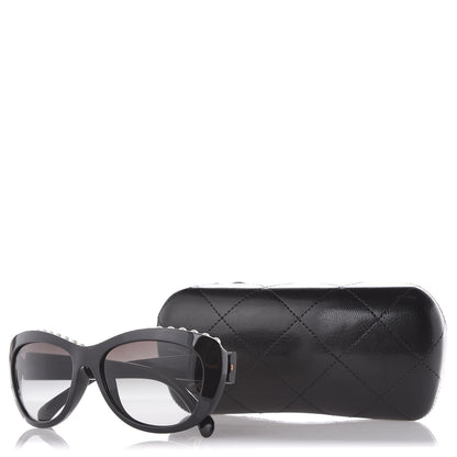 Chanel Freshwater Cultured Pearl Butterfly Sunglasses 6038-H Black 7 of 7