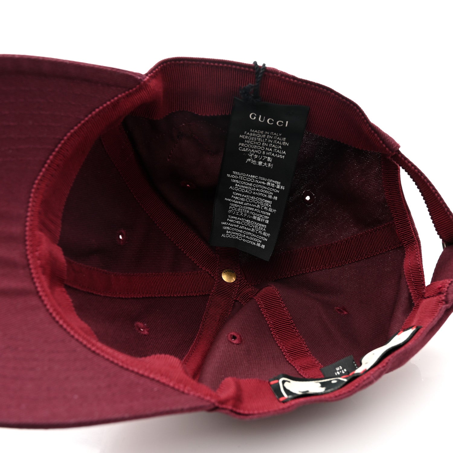 Gucci X MLB Cotton NY Yankees Baseball Hat 57-61 Lacquer 7 of 11