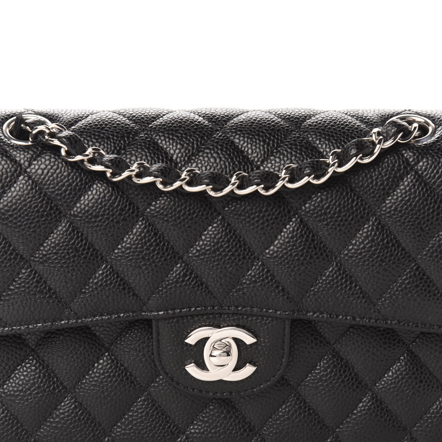 Chanel Caviar Quilted Small Double Flap Black 10 of 11