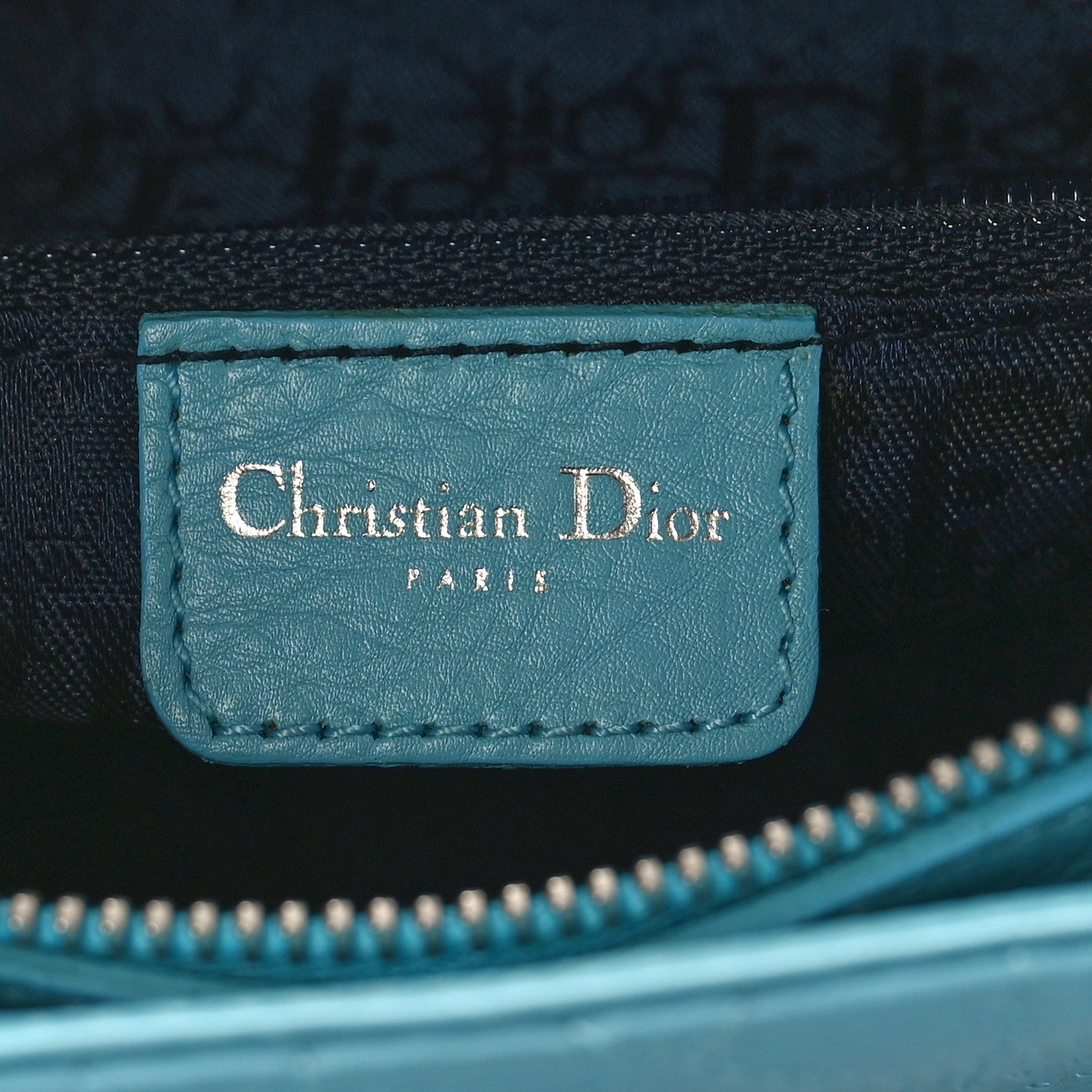 Christian Dior Calfskin Cannage Stitched Small East West Lady Dior Light Blue 6 of 9