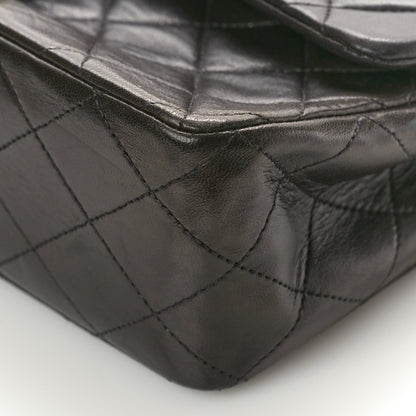 Chanel Lambskin Quilted Medium Double Flap Black 10 of 13
