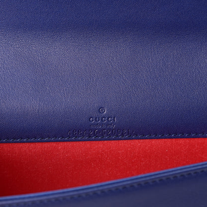 Gucci Velvet Matelasse GG Marmont Mini Bag Cobalt Blue 5 of 8