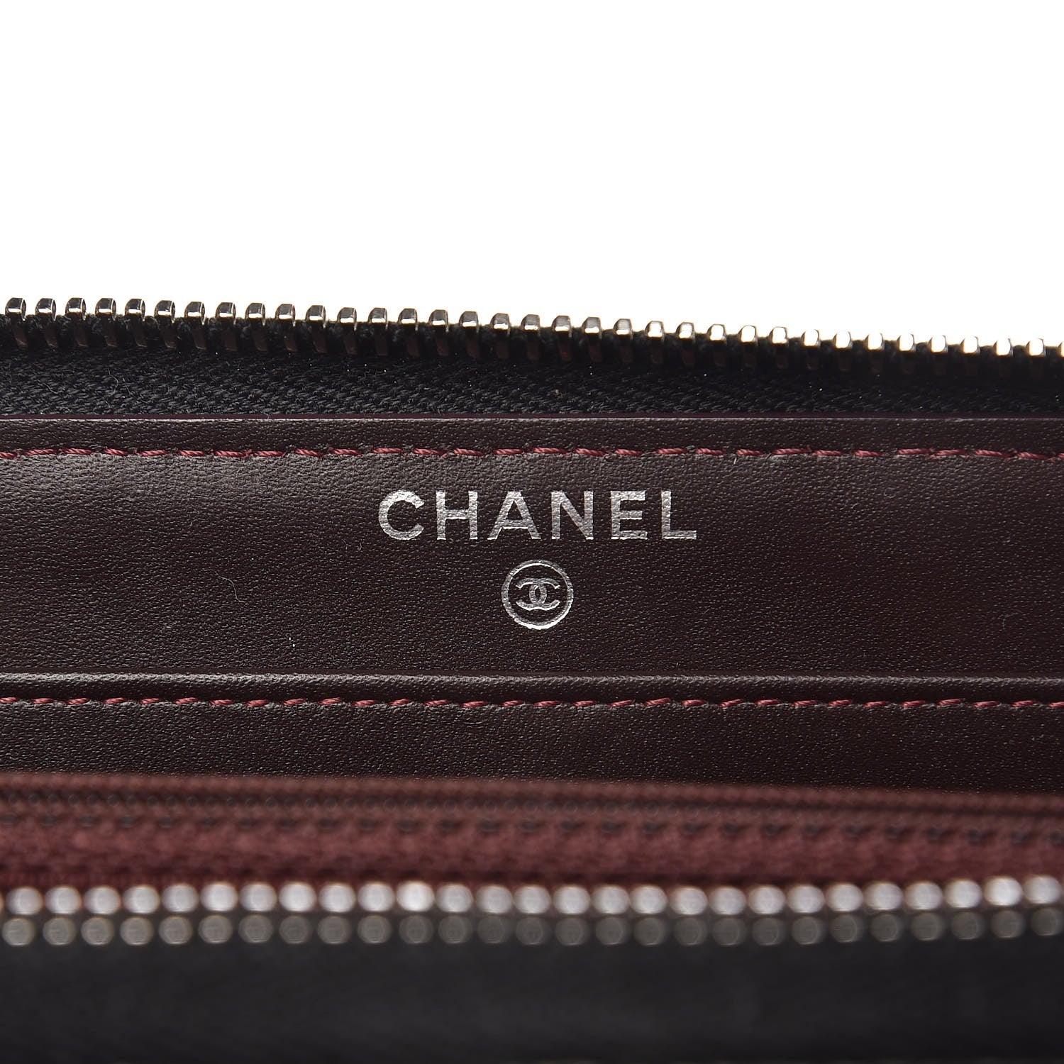 Chanel Caviar Quilted Large Gusset Zip Around Wallet Black 6 of 9