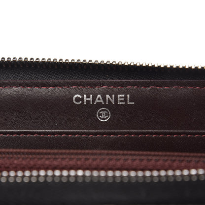 Chanel Caviar Quilted Large Gusset Zip Around Wallet Black 6 of 9