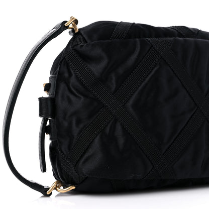 Chanel Nylon Grosgrain Lifestyle Pouch With Sleep Mask Black 9 of 12