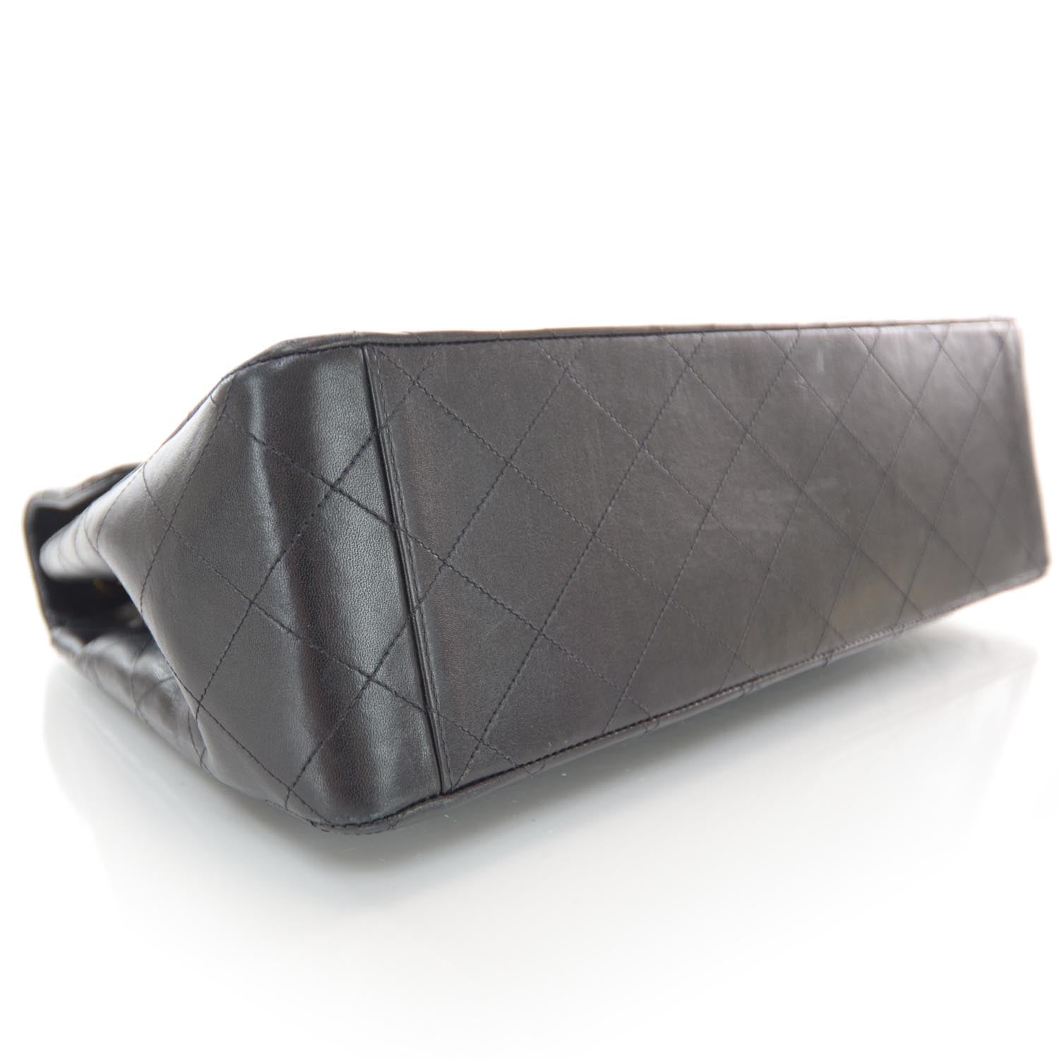 Chanel Lambskin XL Jumbo Flap Black 4 of 9