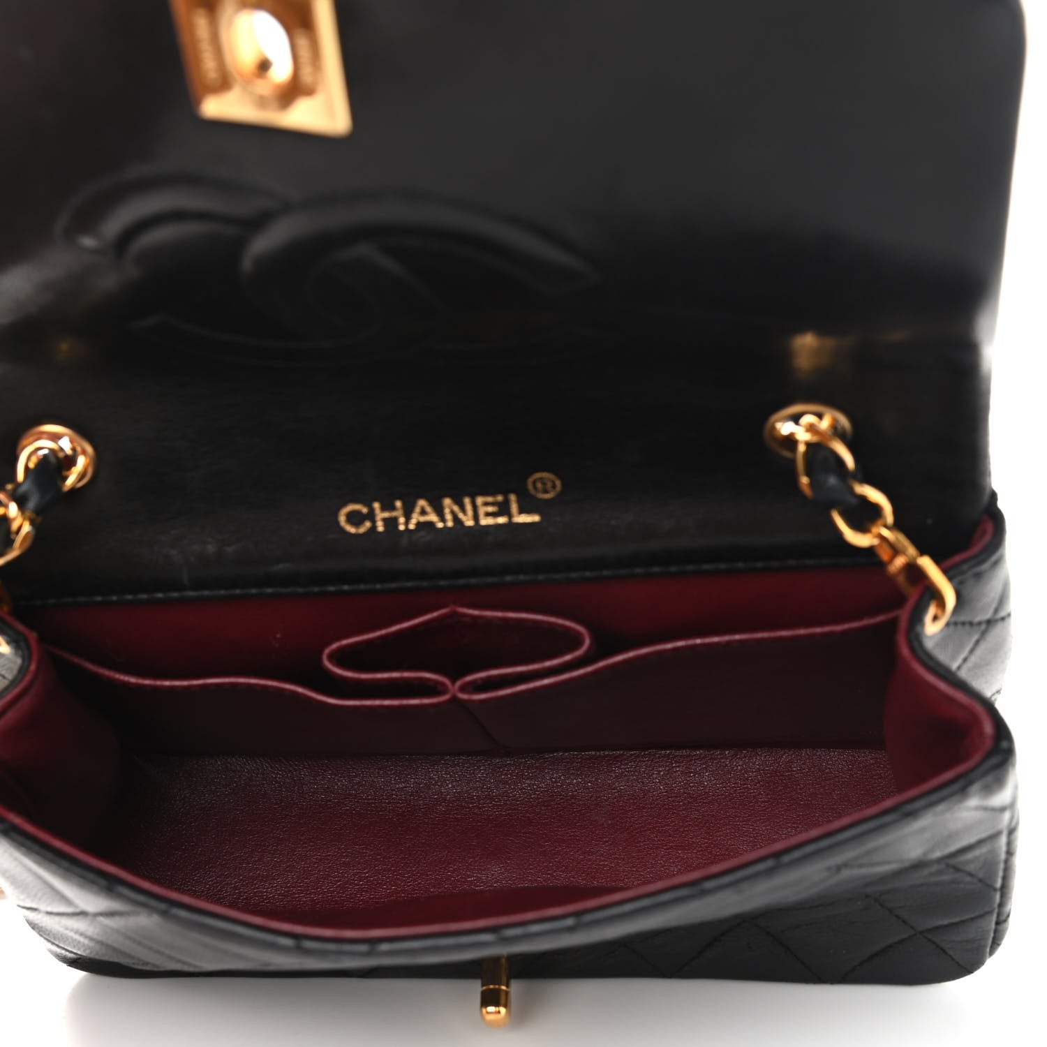 Chanel Lambskin Quilted Small Single Flap Black 5 of 12