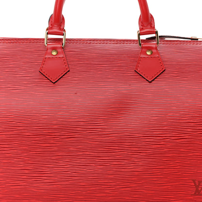Louis Vuitton Epi Speedy 30 Castillan Red 8 of 20