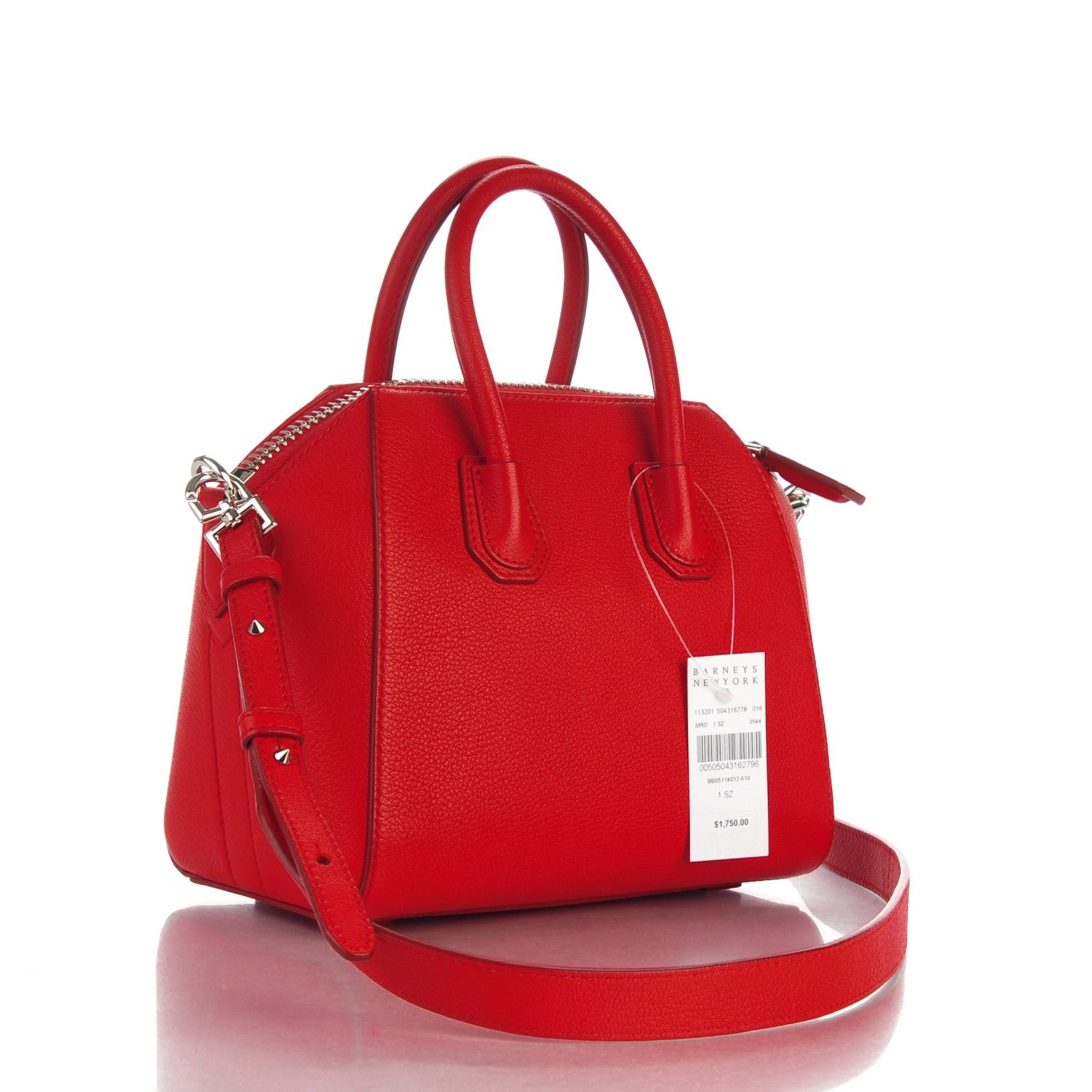Givenchy Sugar Goatskin Mini Antigona Red 3 of 7