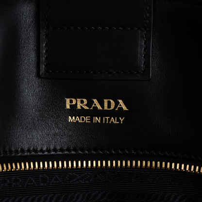 Prada City Calf Bibliotheque Tote Fuoco Black 6 of 7
