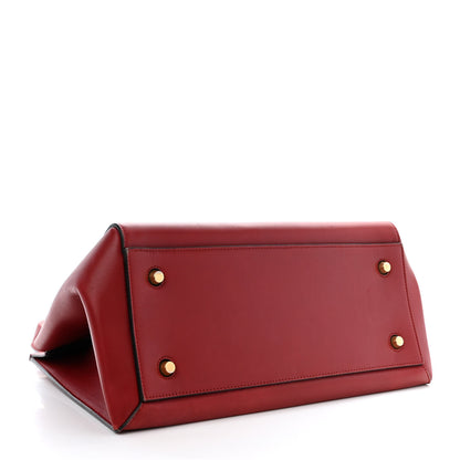 Celine Smooth Calfskin Medium Edge Shoulder Bag Red 4 of 14
