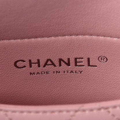 Chanel Lambskin PVC Quilted Medium Coco Splash Shopping Bag Blue Green Pink 9 of 11